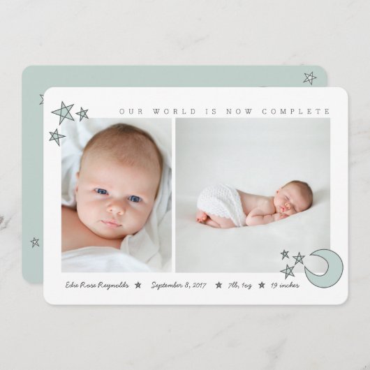 天に昇る星 案内状 (正面/裏面)