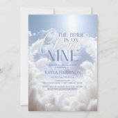 天に浮かぶ幸せ クラウドナイン9 パンパス ブライダルシャワー 招待状 (正面)