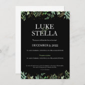 「天に至るまで一緒に」ウェディング招待状 招待状 (正面/裏面)