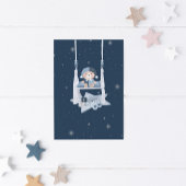 天のかわいい真珠のように待つ赤ちゃんシャワー 招待状