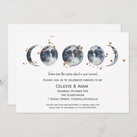 天のご招待 招待状 (正面/裏面)