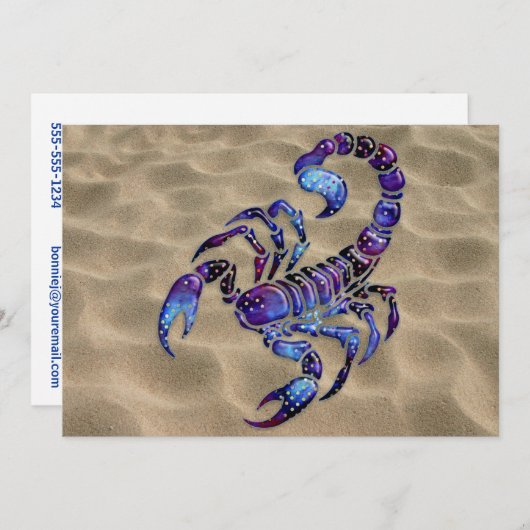 天のさそり 招待状 (正面/裏面)