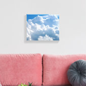 天のふわふわした雲 キャンバスプリント (インサイチュ (リビング))