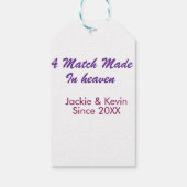 天のめぐり合わせの紫とマウブ (年から) ギフトタグ (裏面)