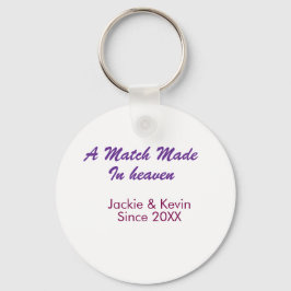 天のめぐり合わせの紫とマウブ - 年名から キーホルダー