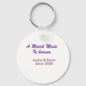 天のめぐり合わせの紫とマウブ - 年名から キーホルダー (裏面)