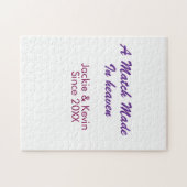 天のめぐり合わせの紫とマウブ (Since 年名) ジグソーパズル (横)