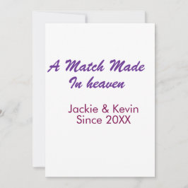 天のめぐり合わせの紫とマーブルの組み合わせ 年名 招待状