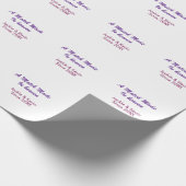 天のめぐり合わせの紫色と薄紫色の組み合わせ 年間限定 ラッピングペーパー (角)