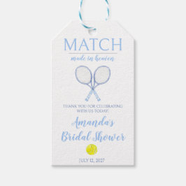 天のめぐり合わせ テニス ブライダルシャワー ギフトタグ