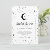天のアーチ型ブライダルシャワーの招待 招待状 (スタンド正面)