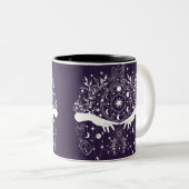 天のエレガンス:ムーン女神デザイン ツートーンマグカップ (正面右)