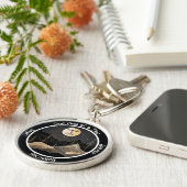 天のカスタム崇高の節目の贈り物 キーホルダー (側面)