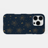天のカメの夜のパターン iPhoneケース (裏面横)