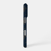 天のカメの夜のパターン iPhoneケース (右側面)