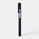天のカメの夜のパターン iPhoneケース (左側面)