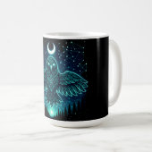 天のカラス - 宇宙の使者 ワイルドライフ ギャラクシー コーヒーマグカップ (正面右)