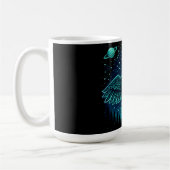 天のカラス - 宇宙の使者 ワイルドライフ ギャラクシー コーヒーマグカップ (左)