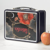 天のケシパーソナライズされたス メタルランチボックス (インサイチュ)