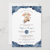 天のスコーピオ 占星術 ベビーシャワー 招待状 (正面)