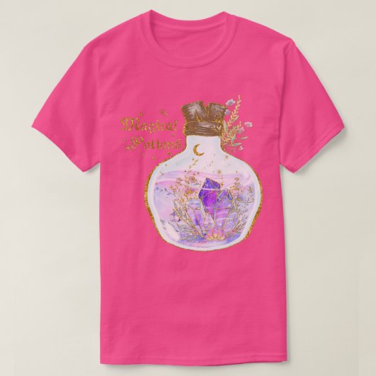 天のステッカーの魔法のポーション Tシャツ (デザイン正面)