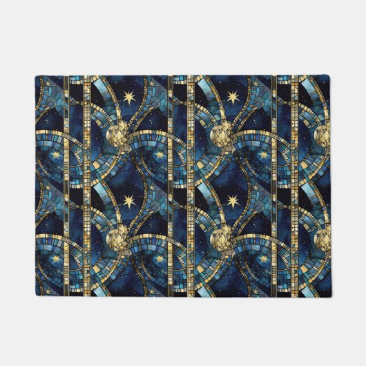 天のステンドグラス ドアマット (正面)