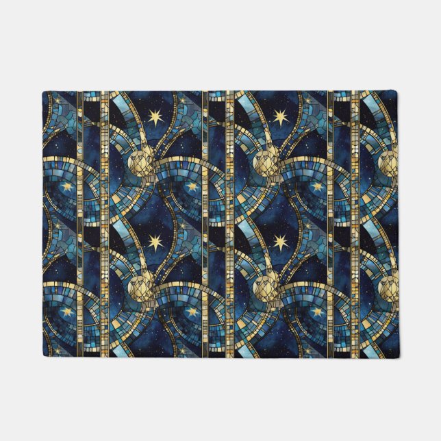 天のステンドグラス ドアマット (正面)