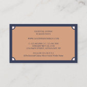 天のスピリチュアル ムーン スター 占星術 ボホ 名刺 (裏面)