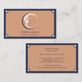 天のスピリチュアル ムーン スター 占星術 ボホ 名刺 (正面/裏面)