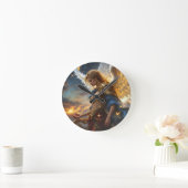 天のセンチネル – 夜明けの天使と神のみ ラウンド壁時計 (ホーム)