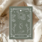 天のタロット少年ベビーシャワー招待状 招待状