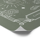 天のタロット赤ちゃんシャワーカード&ギフトサイン ポスター (角)