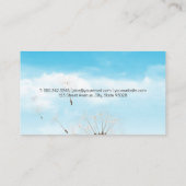 天のタンポポ 名刺 (裏面)