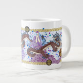 天のドラゴンの旗 ジャンボコーヒーマグカップ (正面右)