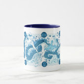 天のドラゴンの物語 マグカップ (中央)