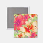 天のハイビスカス マグネット (正面/裏面)