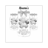 天のハートの瓶 ウッドラバースタンプ ラバースタンプ (インプリント)