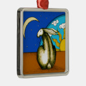 天のバニー メタルオーナメント (右)