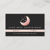 天のバラ金ゴールド三日月の星印 予約カード (正面)