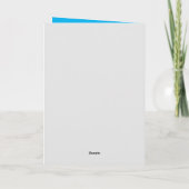 天のバレンタインデーのホリデーカード シーズンカード (裏面)