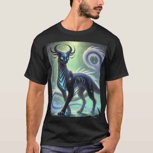 天のヒョウの精神 Tシャツ (正面)
