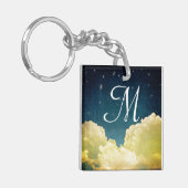 天のビュースターと雲キーチェーン キーホルダー (正面左)