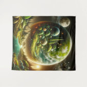 天のファンタジーと魔法の自然 タペストリー (正面(横))