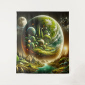 天のファンタジーと魔法の自然 タペストリー (正面)