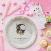 天のフローラムーン，星 ペーパープレート (パーティー)