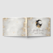 天のフローラムーン、金ゴールド星 ゲストブック (全面)