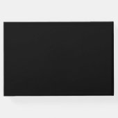 天のブライダルカップルのシルエット三日月 ゲストブック (裏面)