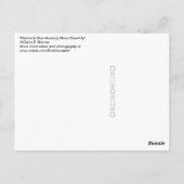 天のブルーモーニンググローリークローズアップ ポストカード (裏面)