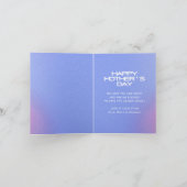 天のベストマミーエバー 母の日の写真 シーズンカード (内部)