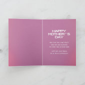 天のベストマムエバー母の日の写真 シーズンカード (内部)